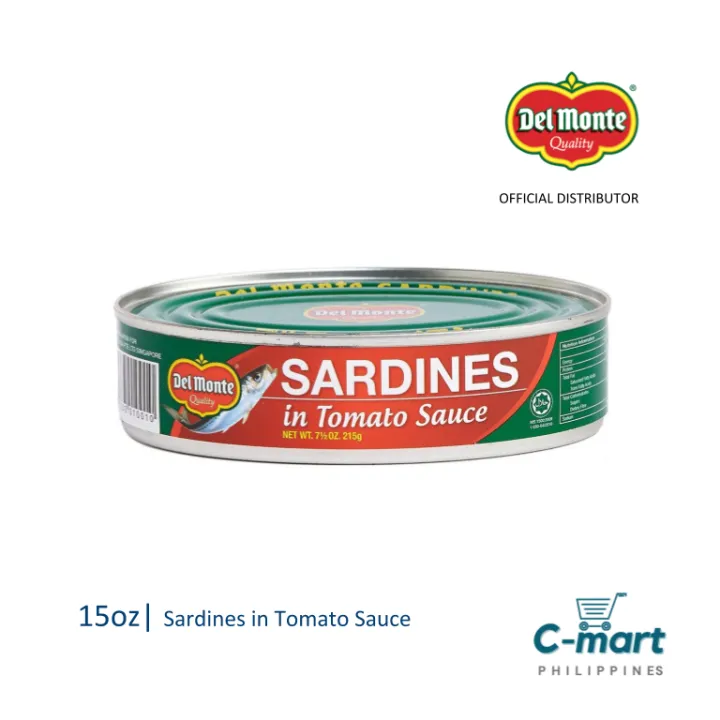 Del Monte Sardines in Tomato Sauce in 15oz Lazada PH