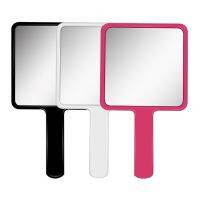 [COD] Handle Mirror Small Handheld Makeup Single-sided Dressing Plastic