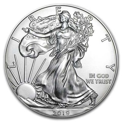 เหรียญที่ระลึกเหรียญเงินชุบนกอินทรีอนุสาวรีย์เทพีเสรีภาพอเมริกัน2019 2020ของแท้ของตกแต่งบ้านคอลเลกชัน40มม. X 3มม. ของขวัญใหม่