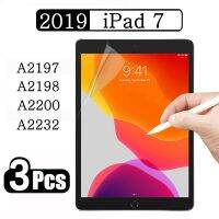 กระดาษ (3แพ็ค) เช่น iPad ของฟิล์มกัยรอยโทรศัพท์แอปเปิ้ล7th รุ่น10.2 2019 A2198 A2200 A2232ปกป้องหน้าจอป้องกันการแท็บเล็ตกันรอยขีดข่วน