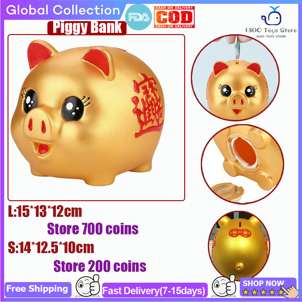 Piggy Bank Cartoon Pig Money Box Saving Pot Gift for Kids Adults Home Decor 