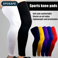 SPOSAFE ปลอกแขนรัดกล้ามเนื้อสำหรับกีฬา Penahan Kaki เต็มความยาว Penahan Kaki ปั่นจักรยานสำหรับผู้ชายผู้หญิงเข่าต้นขาน่องวิ่งบาสเก็ตบอล1ชิ้น