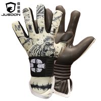 Jusdon Adult Football Soccer Goalkeeper Gloves 4mm Thick Latex Without Fingersave