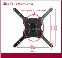 X400 VESA Extension Adapter 400x400mm for 14-55 Movable Folding LCD TV Floor Stand TV Mount Cart Display Rack