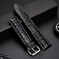 Soft Leather Wristwatch Band Crocodile Pattern Design Watchband Accessories Bracelet for Men 39;s Watches Straps 16 18 20 22 24mm