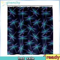 Blue Butterfly 3D Print Shower Curtain Waterproof Bathroom Cloth Screen Decor