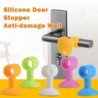 Soft Silicone Door Handle Anti-damage Wall Protector Suction Cup Door Handle Bumper Mute Protect Walls Furniture Fittings