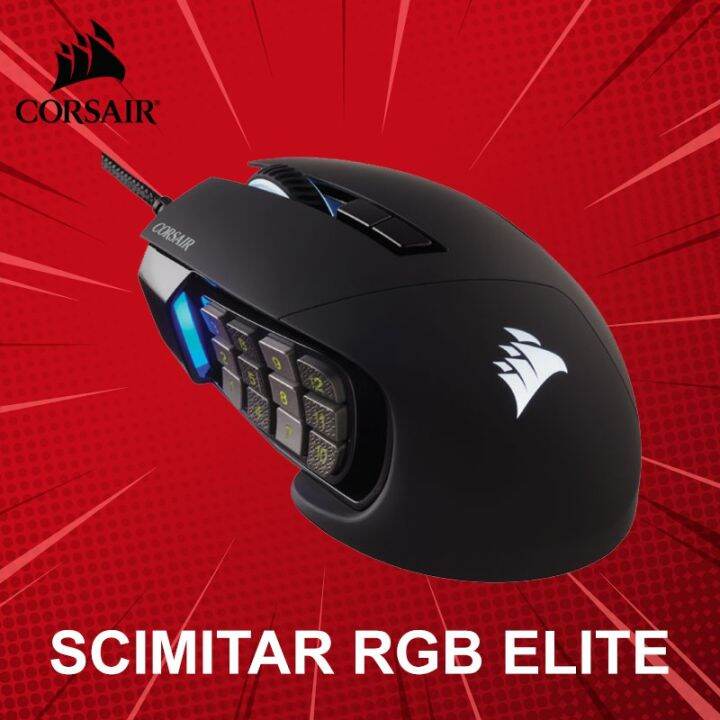 เมาส์เกมมิ่ง Corsair รุ่น Scimitar RGB ELITE ประกันศูนย์ 2 ปี | Lazada ...