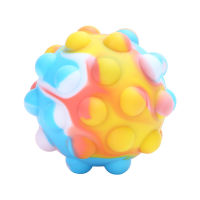 Squishy Toy Squishy Ball Pop It Fidget Anti-Pressure Push Bubbles Silicone Decompression Sensory Squeeze Toy Anxiety Relief