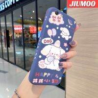 JIUMOO เคสสำหรับ OPPO F1s A59ลายการ์ตูนแฮปปี้ด็อกดีไซน์ใหม่นิ่มเคสมือถือเคสขอบสี่เหลี่ยมด้านข้างบางลายซิลิโคนเคสป้องกันการกระแทก