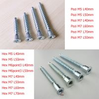 【LZ】 Parafusos de cabeça escareada para móveis 50/100/200/500 argolas hex ou pozi cabeçote de papelão para madeira diy