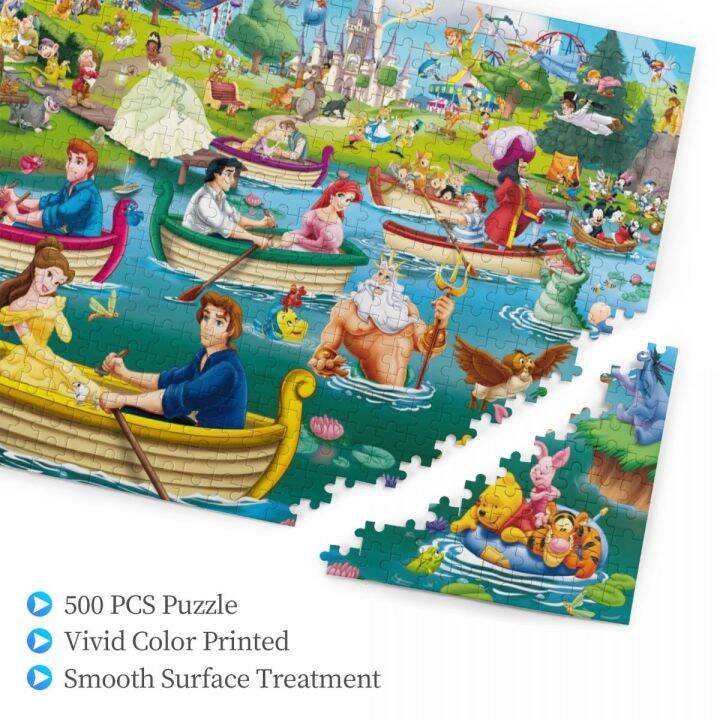 disney-fun-on-the-water-wooden-jigsaw-puzzle-500-pieces-educational-toy-painting-art-decor-decompression-toys-500pcs