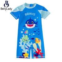 Kids One-piece Swimsuit Summer Sunscreen Quick Dry Cartoon Printing Swimwear For Boys Girls【fast】