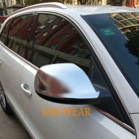 Kibowear สำหรับ Audi Q5 8R Q7 4L SQ5 Chrome ด้านข้างกระจกฝาครอบหมวก2009 2010 2011 2012 2013 2015 2016เงิน Matte