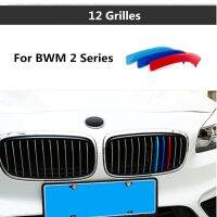 【support】 GA Auto Lhr สำหรับ BMW 2 Series Active Tourer 218i 220i 12ตะแกรง2015-2017 3D จัดแต่งทรงผม M กระจังหน้า Grills แถบตัดปกกีฬา