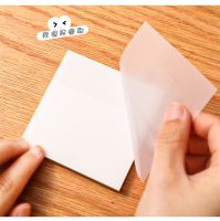 Transparent sticky notes Memo Pad Bookmark Marker Paper Student office stationery Self Adhesive Waterproof memory sticky note