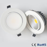 6w 9w 12w HKOSM Led Downlight White Body dimmable spot cob 110v 220v Lighting Fixtures Recessed Down Lights Indoor Light