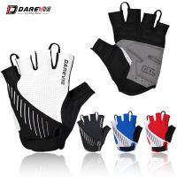 hotx【DT】 DAREVIE Cycling Gloves MTB Half Imported Gel Padded Shockproof Breathable