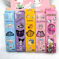 ✗✵ Sanrio HB Pencil Hello Kitty Kuromi Cinnamoroll My Melody Student Stationery School Supplies Student Prize 12Pcs Pencil Gifts