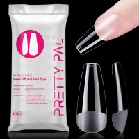 120pcs False Gel Tips Acrylic Fake Finger UV Gel Semi-Frosted Quick Building Mold Sculpted Full Cover Nail Tips Manicures Tool