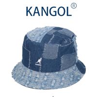 KANGOL หมวกคาวบอยแบบประกบสำหรับชาวประมง,หมวกหมวกกันแดดริมถนนปีกกว้างสำหรับชายและหญิงสำหรับฤดูร้อน