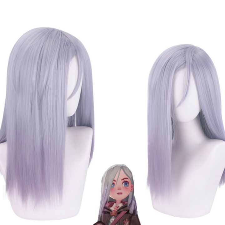 Wig harry potter magic awakening cos anime ivy grey purple gradient of ...