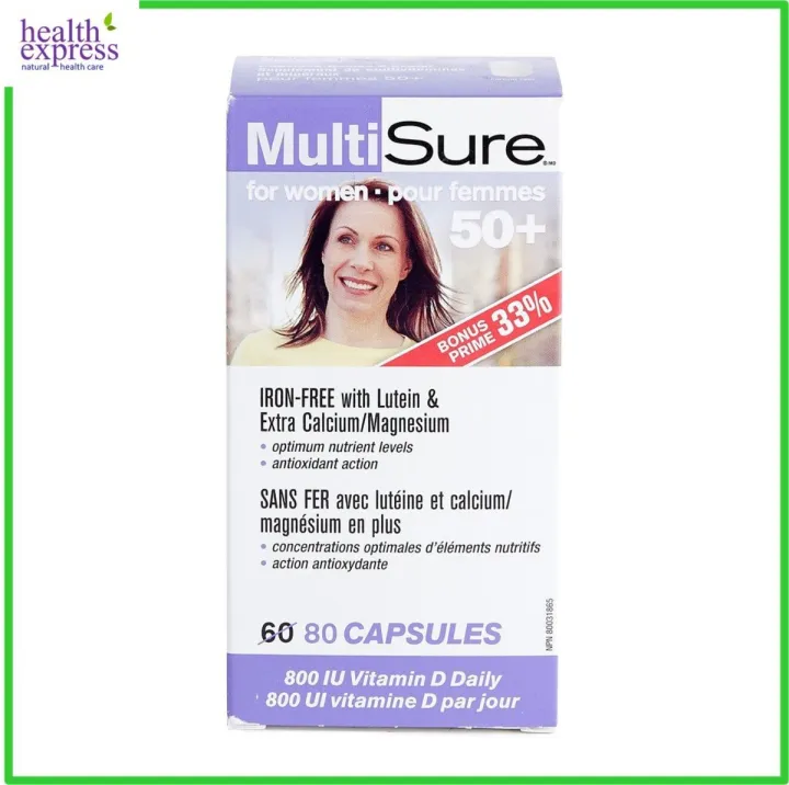 Webber Naturals MultiSure® MultiVitamins & Minerals Women (50+) 80
