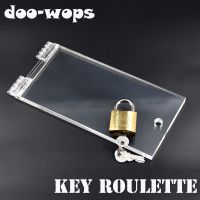 Key Roulette - Arcylic Magic Tricks Open Padlock Magia Magician Close Up Stage Illusions Gimmick Props Mentalism Comedy