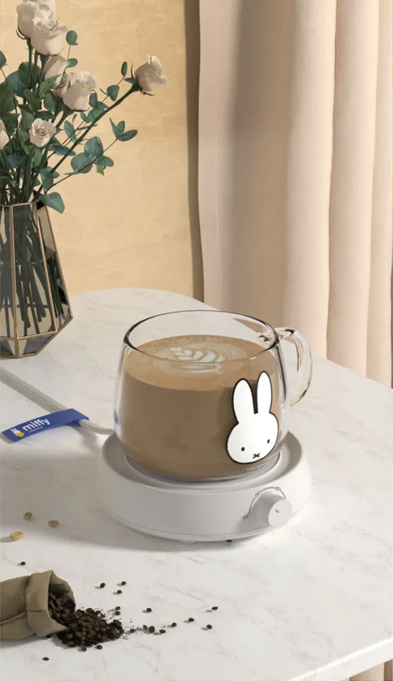 Miffy x MIPOW Coffee Mug Warmer For Office Home with 3 Temperature Settings  Auto-Off Cup Warmer Plate for Cocoa Tea Water Milk