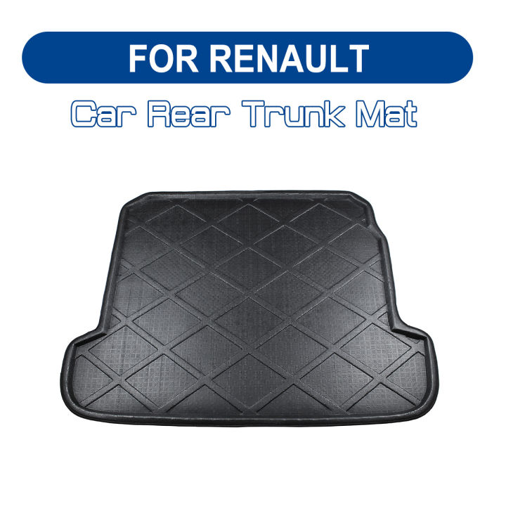 รถด้านหลัง-boot-mat-พรม-anti-mud-cargo-กันน้ำสำหรับ-renault-koleos-fluence-scenic-1-2