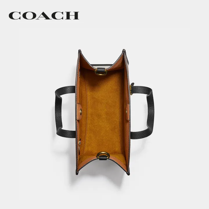 coach-กระเป๋าทรงสี่เหลี่ยมผู้หญิงรุ่น-field-tote-30-in-colorblock-with-coach-badge-สีขาว-c0777-b4cah