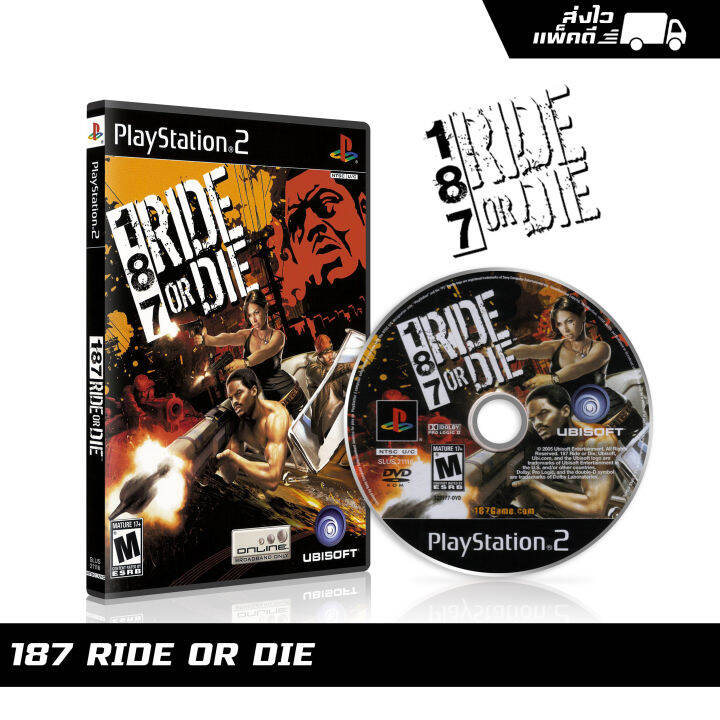 แผ่นเกม Ps2 187 Ride Or Die English สกรีนแผ่น พร้อมปกใส่กล่อง Th