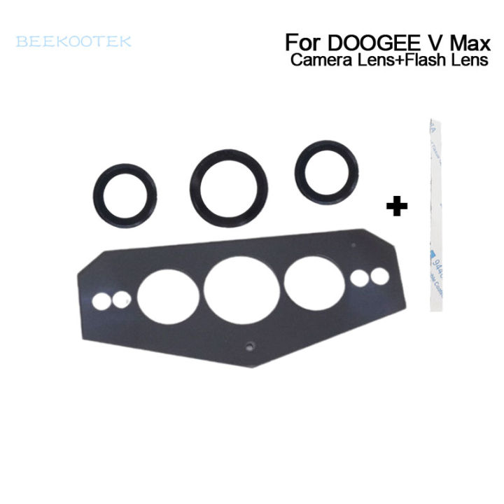 Doogee V Max เลนส์กล้องด้านหลัง Coaxial กล้องด้านหลังใหม่เลนส์ย่อยหลัก + ฝาปิดเลนส์แฟลชสำหรับ Doogee V Max โทรศัพท์สมาร์ท-iewo9238