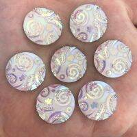 【CW】 10pcs Resin 20mm Round Fun Combination Flatback Rhinestone Wedding R472