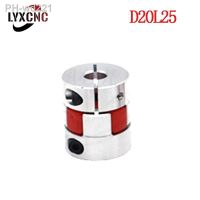 D20L25 Jaw Flexible Motor Coupling Aluminium CNC Spider Coupler 5x8mm 3mm 4mm 5mm 6mm 6.35mm 7mm 10mm For Ball Screw Shaft Motor