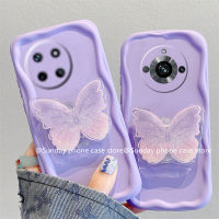 ใหม่ เคส Phone Case Realme 11 Pro+ 10 Pro+ 10T 9i 9 Pro Plus 4G 5G เคส หรูหราแฟชั่นสีม่วงหรูหราป้องกันการตกพร้อม2023ขาตั้งรูปผีเสื้อประกายน่ารัก Cover