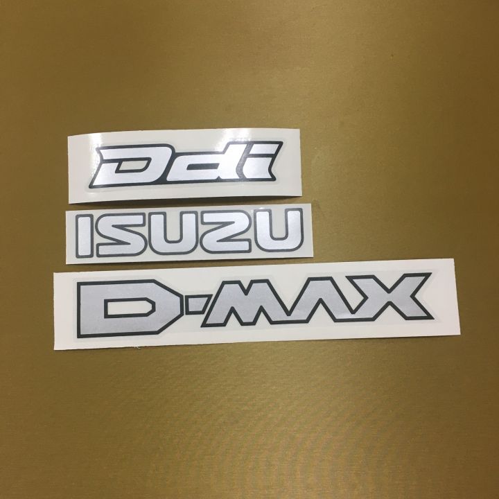 สติ๊กเกอร์* ติดฝาท้าย ISUZU D-MAX Ddi  ปี 2012 ราคาต่อชุด ( 1 ชุดมี 3 ชิ้น )