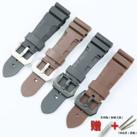 Watch Accessories Pin Buckle For Panerai Lightning Natural Rubber Silicone Mens And Womens Sports Strap With PAM351 111 26Mm