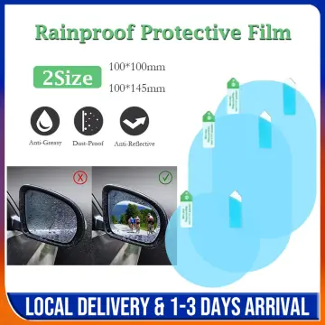 Hot Item] Clear Pet Car Rearview Mirror Sticker Anti-Fog Rain Proof Film