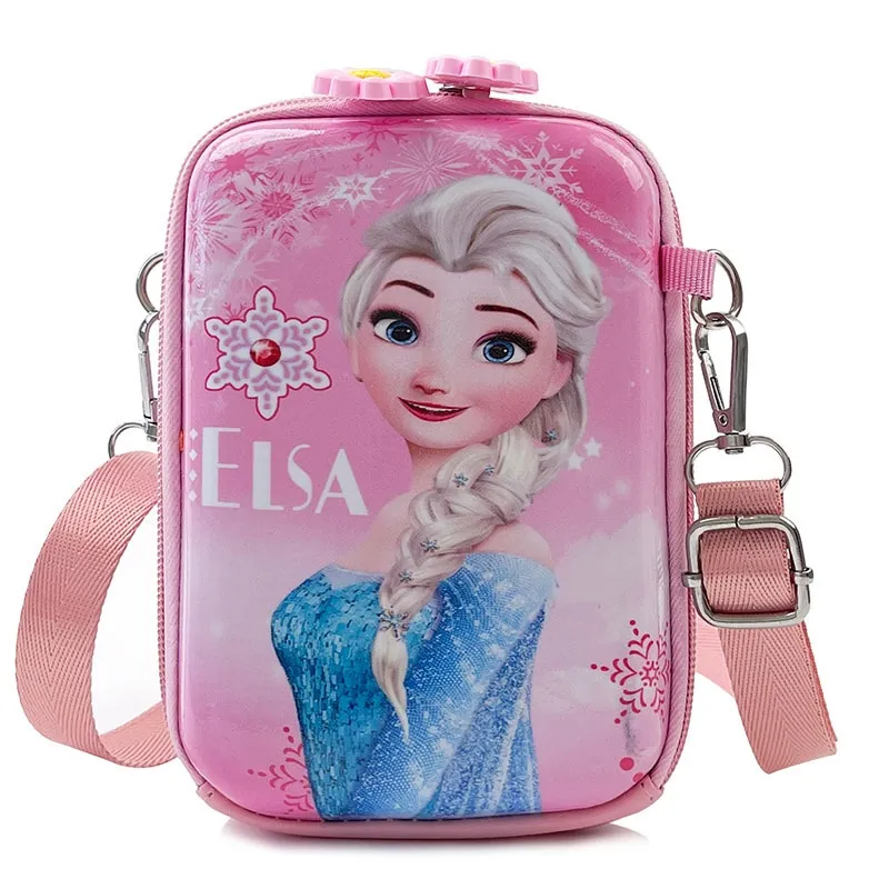 Trend Girl Shoulder Bag Frozen Princess Square Shoulder bag Cute Small Pouch  Sling Bag Lightweight bag korean bag