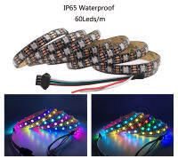 1m 2m 3m 4m 5m WS2812B WS2812 Led Strip,Individually Addressable Smart RGB Led Strip,BlackWhite PCB Waterproof IP306567 DC5V