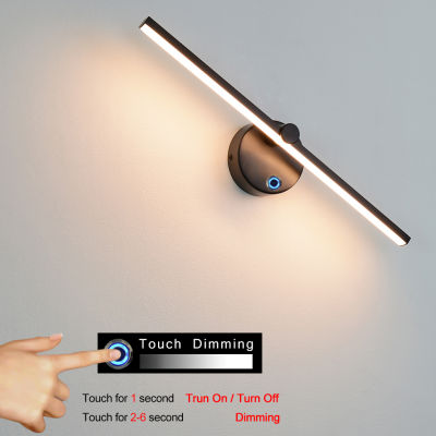 LED Wall light for home Touch stepless dimming 300°Adustable wall lamps Bedroom living room Mirror front lighting Sconce Decor