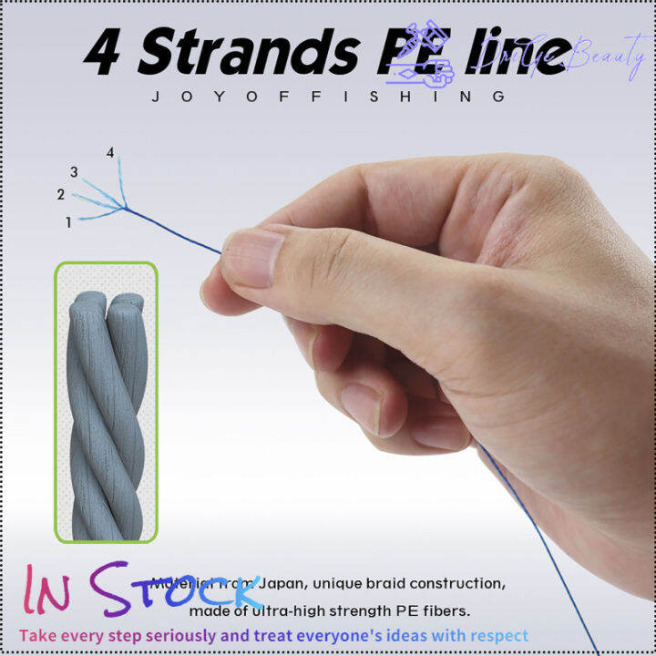 คลังสินค้าพร้อม-1ม้วน100m-สายตกปลา4-strands-anti-biting-super-strength-braided-line-เหมาะสำหรับน้ำจืดน้ำทะเล