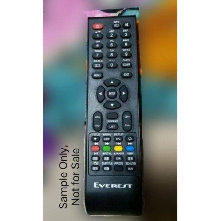 New 2023 Remote for Everest LED TV / Everest Flat Screen TV Remote