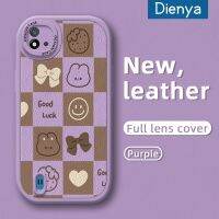 Dienya เคสสำหรับ Realme C20 C15 C11 C20A 2020,เคส50i 2021 Narzo รูปกระต่ายน่ารักการ์ตูนใหม่ด้านข้างเป็นหนังดีไซน์ใหม่ Lensa Kontak ฝาครอบกล้องแผ่นบางป้องกันเคสกันกระแทก