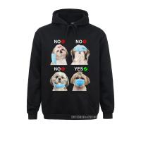 Shih Tzu-Sudadera con capucha para hombre y mujer, prenda deportiva masculina de estilo japonés, con máscara facial