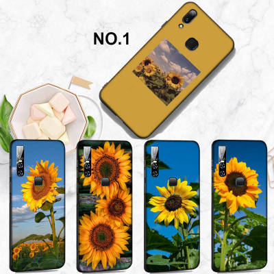 Casing หรับ OPPO F5 A73 F7 F9 Pro A7X F11 F17 F19 A74 A95 Pro Find X3 Pro Lite Neo R9 R9s F1 Plus A76 Reno 7 7Z 6Z EL120 Yellow flower sunflower Pattern Phone เคสโทรศัพท์