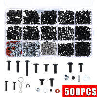 500PCSlot RC Car Screws Combo Kits Buckle Shell Buckle Screw Nuts Hex Screws Plugs For HSP For Tamiya 110 1:10 Part Tool