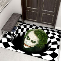 3D Horror Carpet Clown Trap Visual Home Doormat Carpets for Living Room Floor Mat Halloween Christmas Decoration for Home