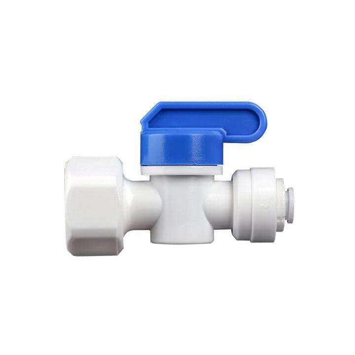 1/2" Female 1/4" OD Tube PE Pipe Fitting Backwash Controlled Ball Valve Aquarium RO Water